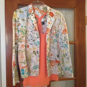 Cute flowered summer jacket/blazer